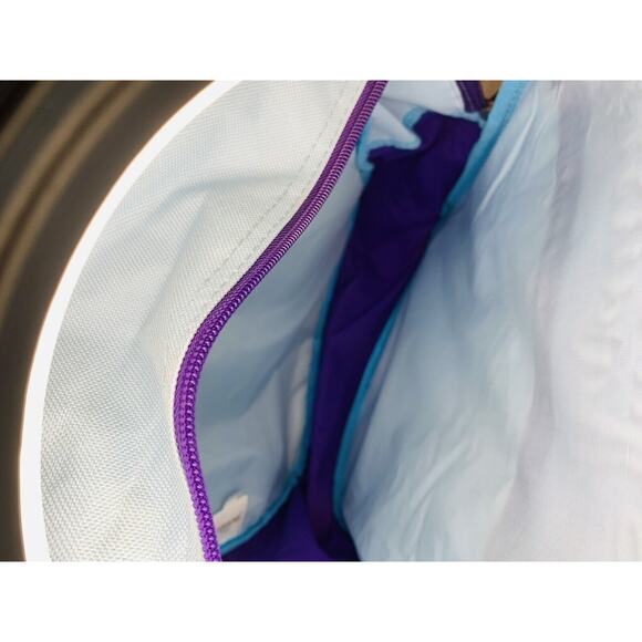 Frozen Backpack Fast Forward Large Blue Purple Glitter Lunch Bag Disney Elsa - Picture 9 of 12